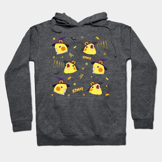 witch cockatiel doodle pattern Hoodie by FandomizedRose